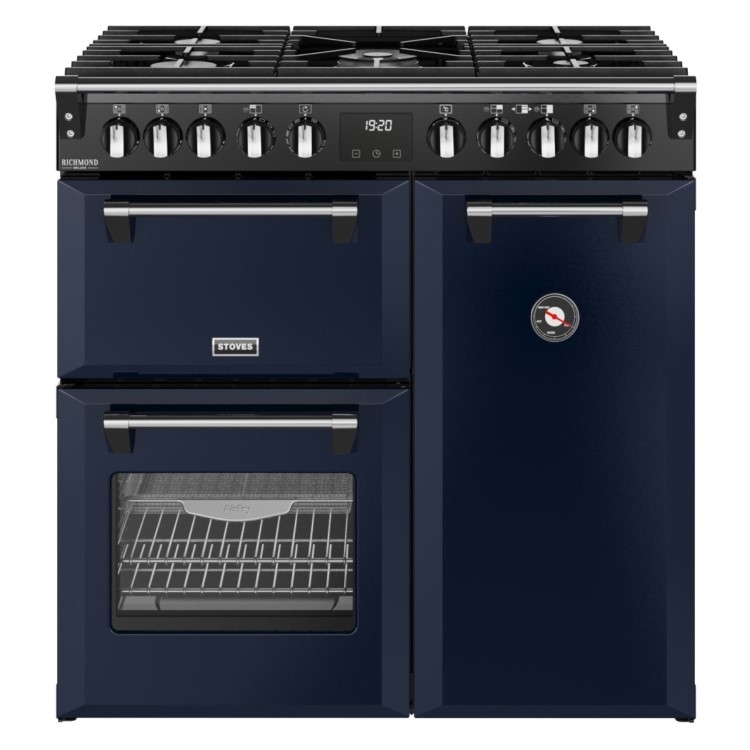 Stoves Richmond DX 90cm Dual Fuel Range Cooker - Midnight Blue
