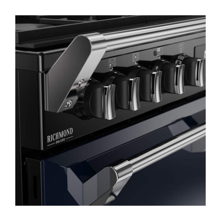 Stoves Richmond DX 90cm Dual Fuel Range Cooker - Midnight Blue