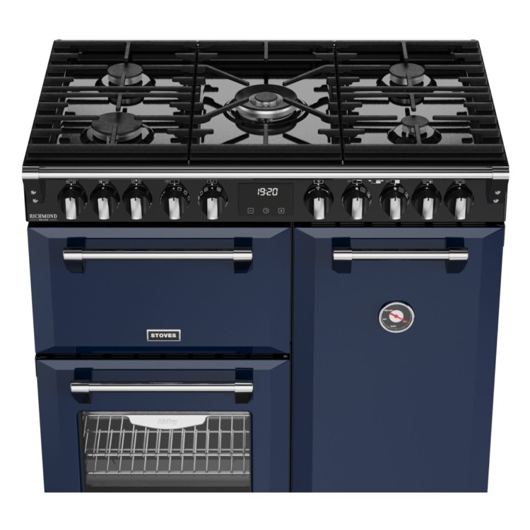 Stoves Richmond DX 90cm Dual Fuel Range Cooker - Midnight Blue