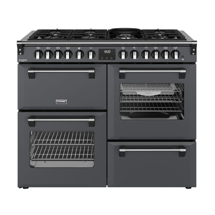 Stoves Richmond DX 110cm Dual Fuel Range Cooker - Anthracite Grey