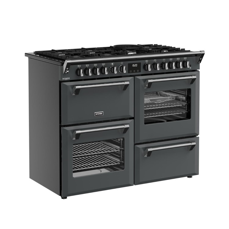 Stoves Richmond DX 110cm Dual Fuel Range Cooker - Anthracite Grey