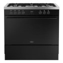 444412039 Belling Vision Single Cavity 90cm Dual Fuel Range Cooker - Black