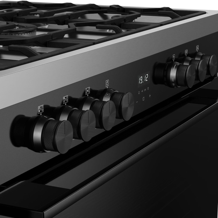 Belling Vision Single Cavity 90cm Dual Fuel Range Cooker - Black