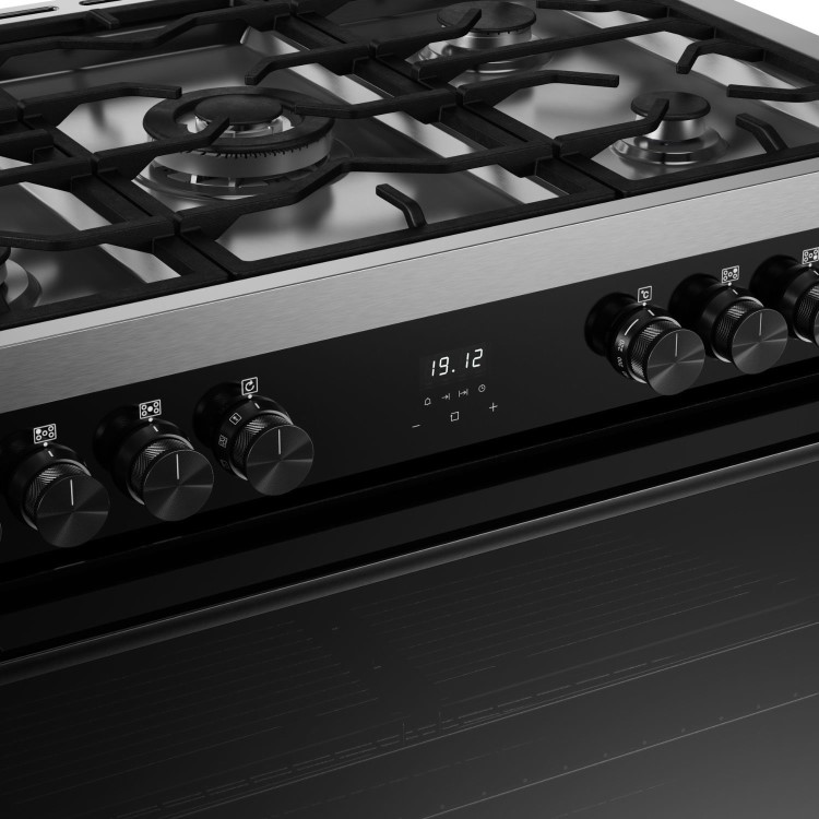 Belling Vision Single Cavity 90cm Dual Fuel Range Cooker - Black