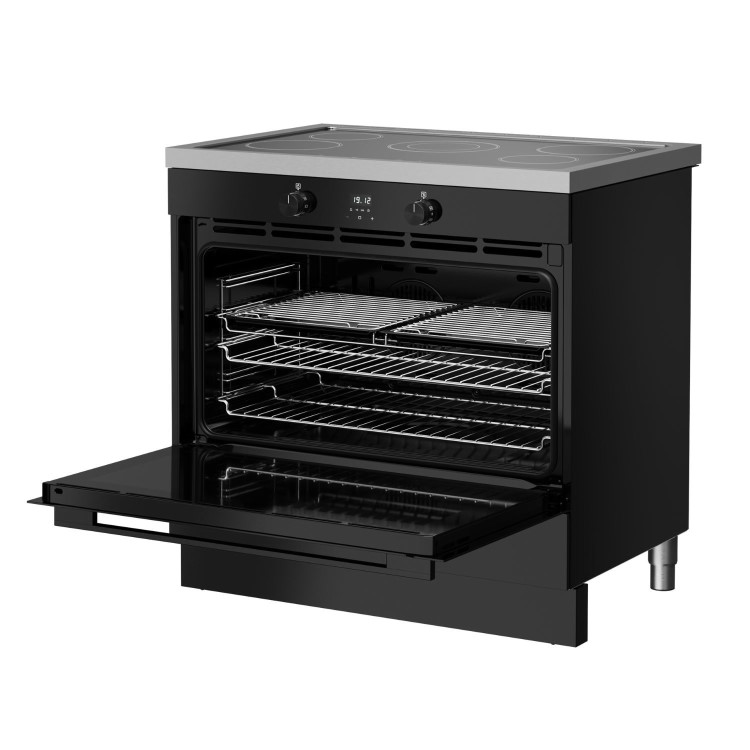 Belling Vision Single Cavity 90cm Electric Range Cooker - Black