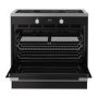 Belling Vision Single Cavity 90cm Electric Range Cooker - Black & Silver Steel