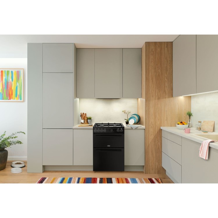 Belling Vision 60cm Dual Fuel Range Cooker - Black