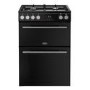 Belling Vision 60cm Dual Fuel Range Cooker - Black & Silver Steel