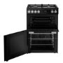 Belling Vision 60cm Dual Fuel Range Cooker - Black & Silver Steel