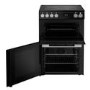Belling Vision 60cm Electric Cooker with Ceramic Hob - Black / Silver 
