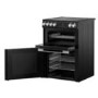 Belling Vision 60cm Electric Cooker with Ceramic Hob - Black / Silver 