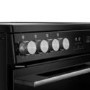 Belling Vision 60cm Electric Cooker with Ceramic Hob - Black / Silver 