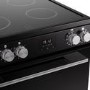 Belling Vision 60cm Electric Cooker with Ceramic Hob - Black / Silver 