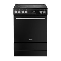 Belling Vision 60cm Electric Range Cooker - Black & Silver Steel