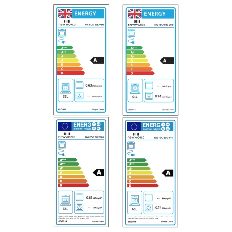 New World 50cm Electric Cooker - White