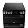 Belling Vision 60cm Electric Range Cooker - Black & Silver Steel
