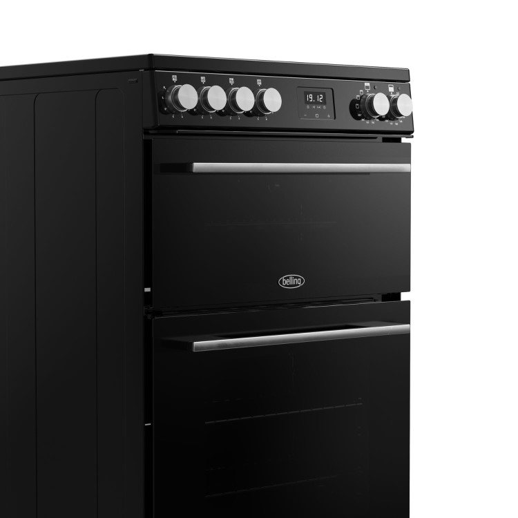 Belling Vision 60cm Electric Range Cooker - Black & Silver Steel