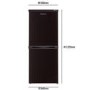 Refurbished Lec T5039B Freestanding 135 Litre 50/50 Fridge Freezer Black