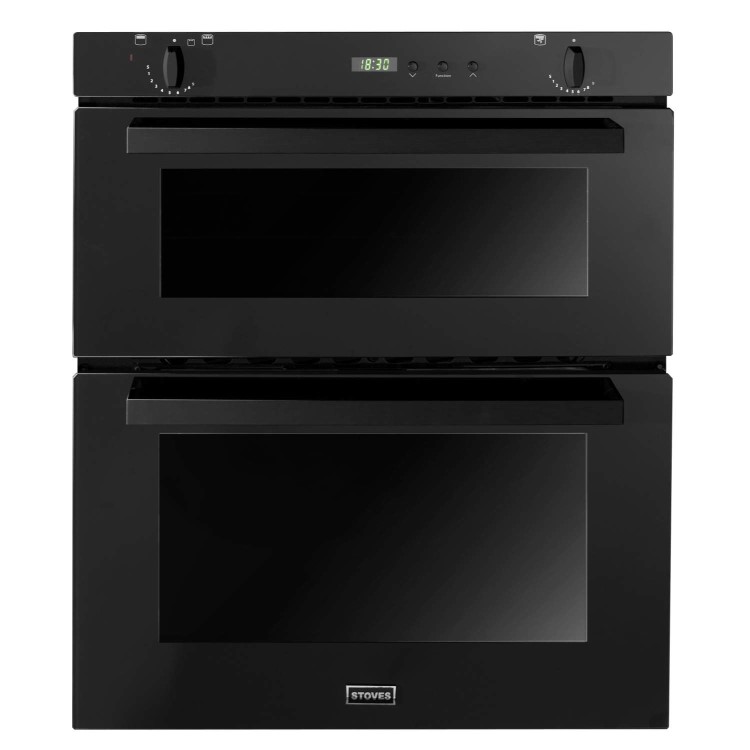 Refurbished Stoves SGB700PS 60cm Double Built Under Gas Oven Black