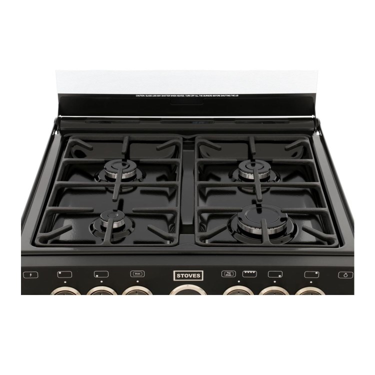 Stoves Sterling 600G Mini Range 60cm Gas Cooker - Black