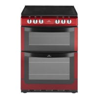 New World NW601EDO 60cm Wide Double Oven Electric Cooker - Metallic Red