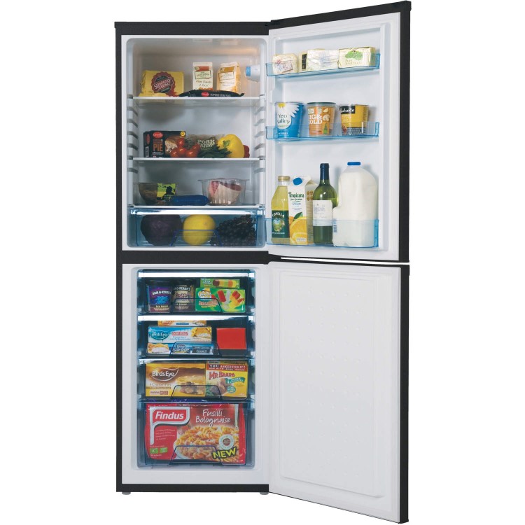 LEC TF5517B Frost Free Freestanding Fridge Freezer - Black