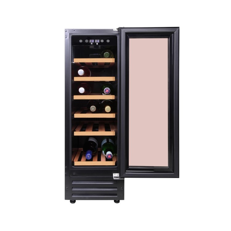 Stoves 18 Bottle Single Zone Freestanding Wine Cooler - Black