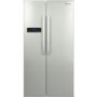 Lec AFF90185 Side-by-side American Fridge Freezer Silver