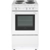 New World 50ES Single Oven Electric Cooker With Solid Plate Hob White