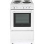 New World 50ES Single Oven Electric Cooker With Solid Plate Hob White