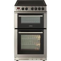 Belling FS50EDOPC Fan Double Oven Electric Cooker With Ceramic Hob Prog Stainless Steel