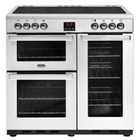 Refurbished Belling Cookcentre 90E Professional 90cm Electric Range Cooker Stainless Steel