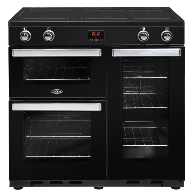Belling 444444080 Cookcentre 90Ei 90cm Electric Induction Range Cooker - Black
