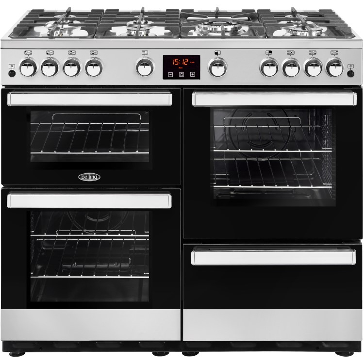Belling Cookcentre 100G 100cm Gas Range Cooker - Stainless Steel