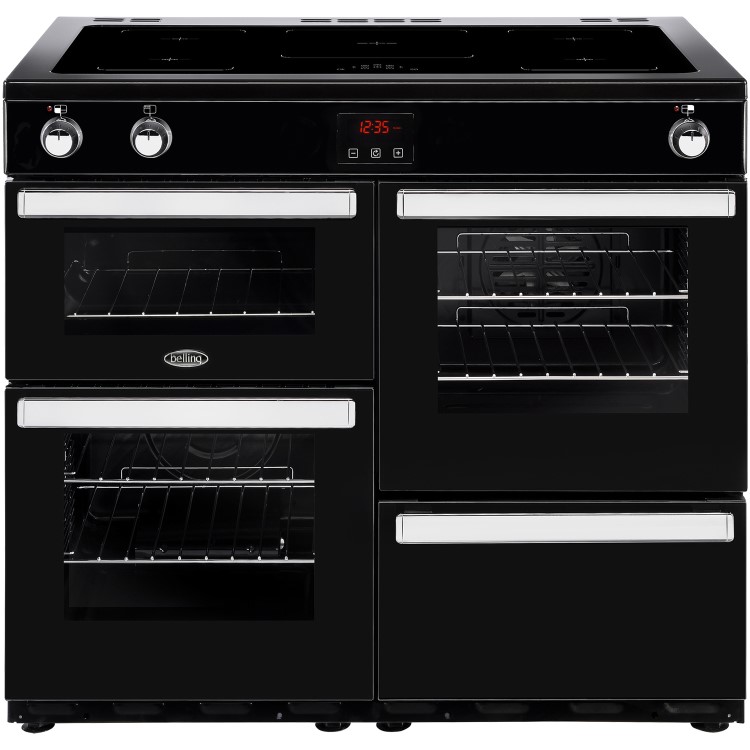 Belling Cookcentre 100Ei 100cm Electric Induction Range Cooker - Black