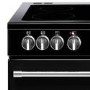 Refurbished Belling Farmhouse 90E 90cm Electric Range Cooker With Ceramic Hob Black