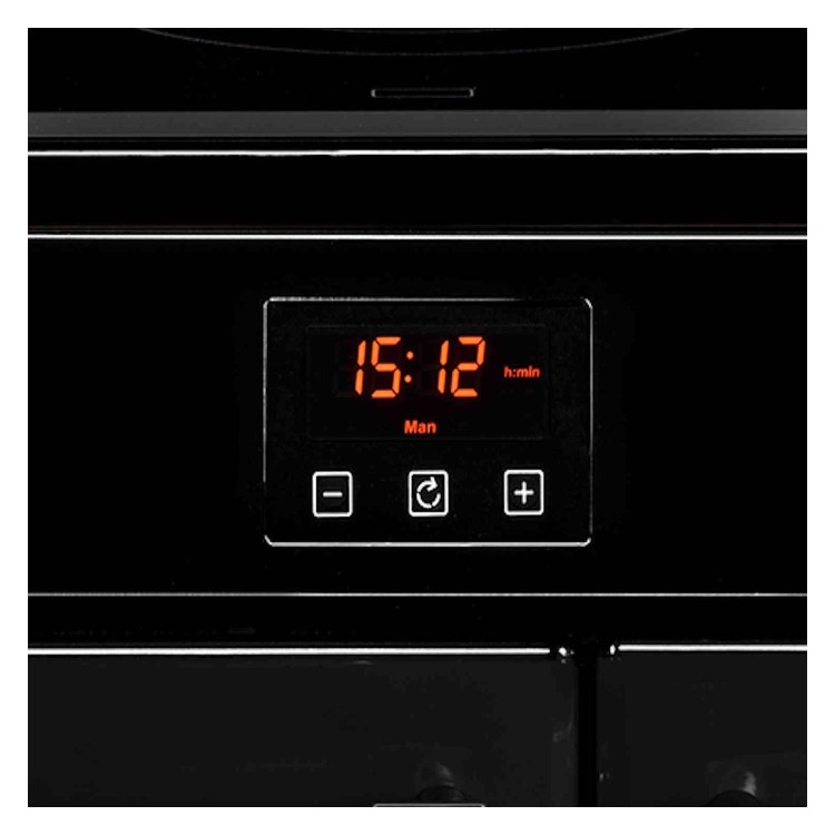 Refurbished Belling Farmhouse 90E 90cm Electric Range Cooker With Ceramic Hob Black