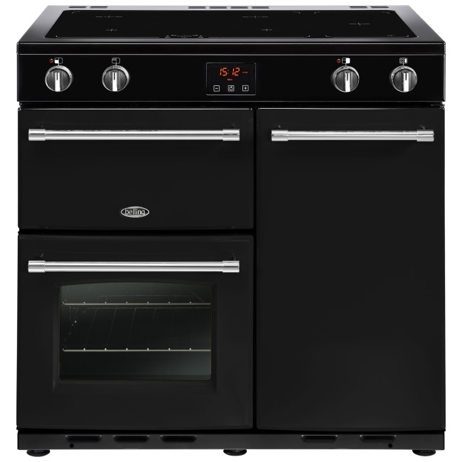 Belling Farmhouse 90Ei 90cm Electric Induction Range Cooker - Black