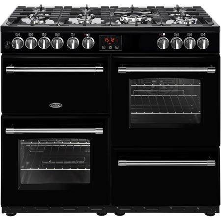 Belling Farmhouse 100DFT 100cm Dual Fuel Range Cooker Black Page 1 BuyItDirect.ie