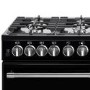 Refurbished Belling Farmhouse 100DFT 100cm Dual Fuel Range Cooker Black