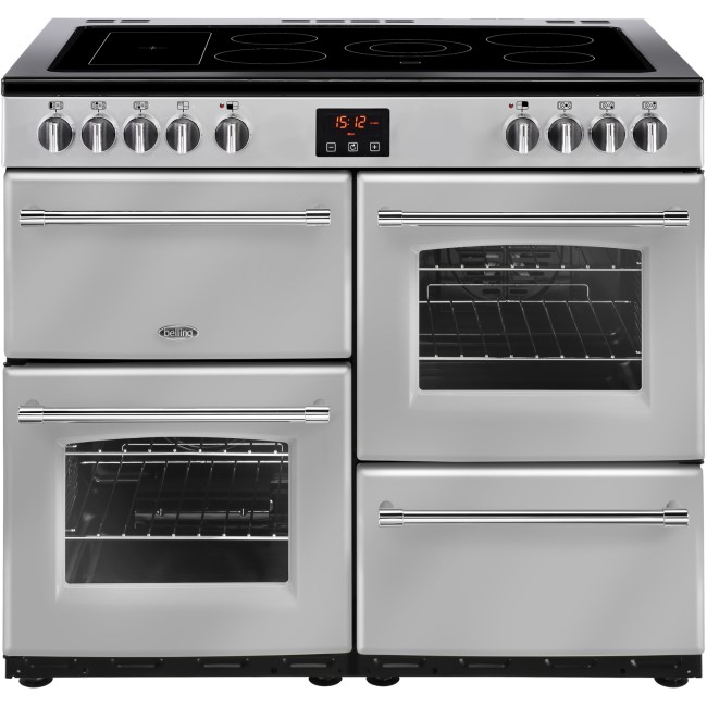 Refurbished Belling Farmhouse 100E 100cm Electric Range Cooker Silver