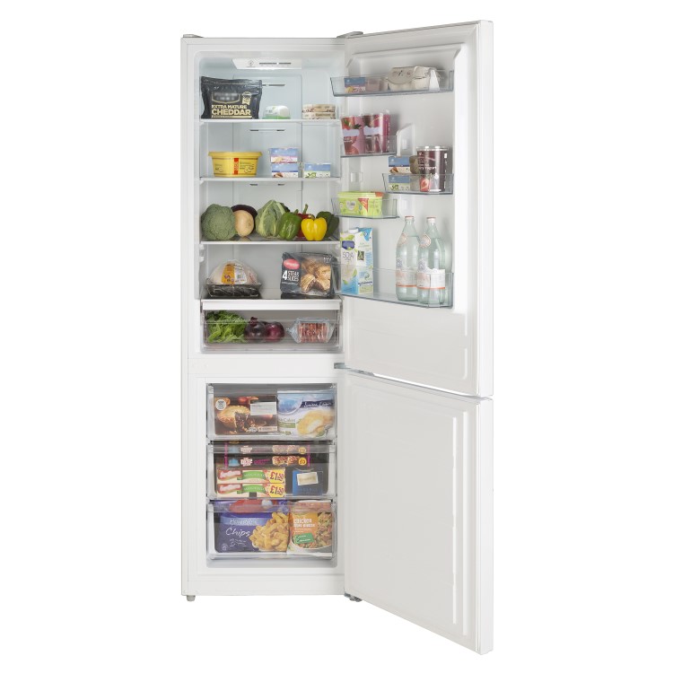 Lec 295 Litre 60/40 Freestanding Fridge Freezer - Silver