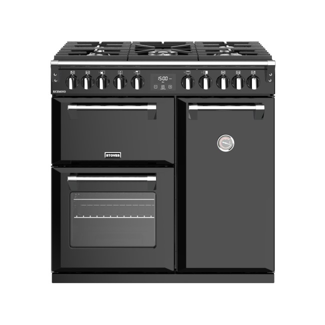 Stoves 444444435 Richmond S900DF 90cm Dual Fuel Range Cooker - Black