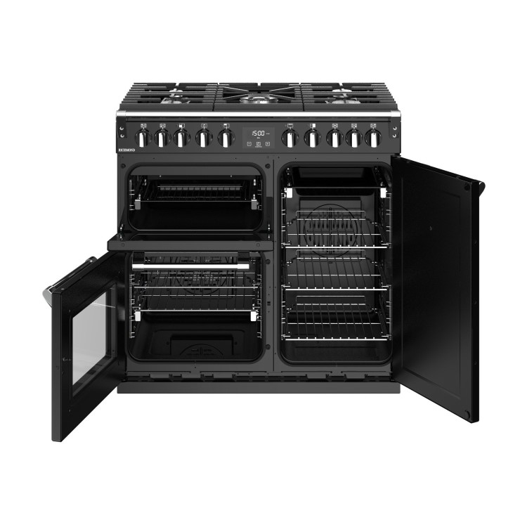 Stoves Richmond S900DF 90cm Dual Fuel Range Cooker - Black
