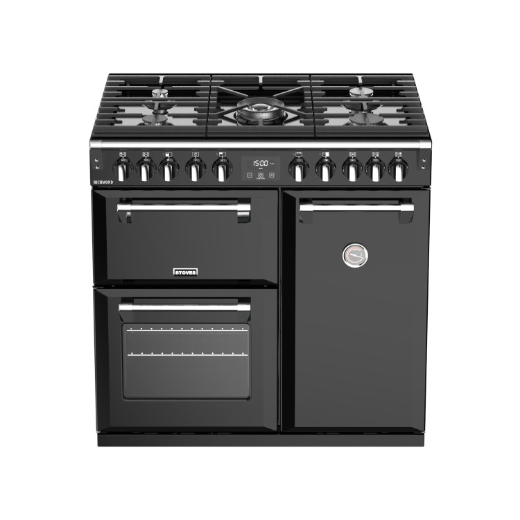Stoves Richmond S900DF 90cm Dual Fuel Range Cooker - Black