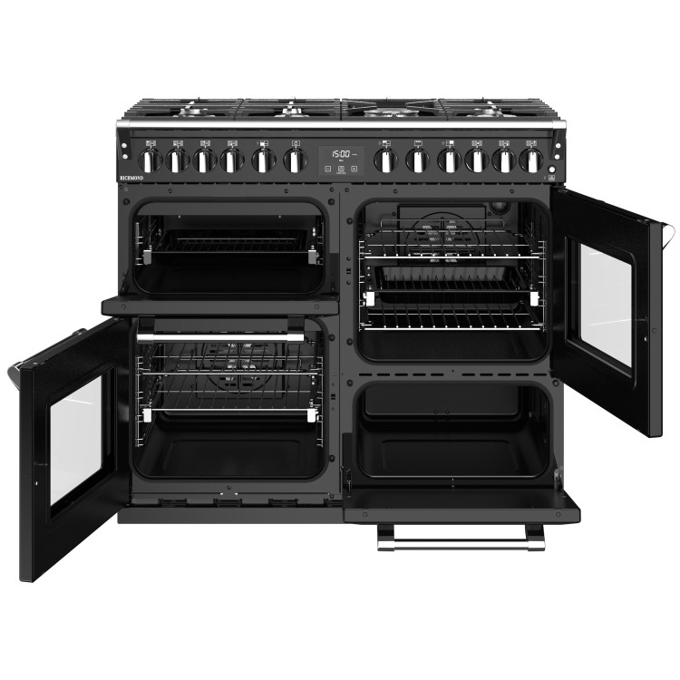 Refurbished Stoves Richmond S1000DF 100cm Dual Fuel Range Cooker Black