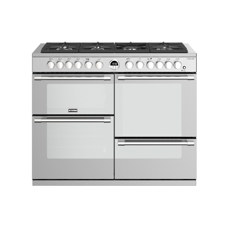 Stoves 444444502 Sterling S1100DF 110cm Dual Fuel Range Cooker - Stainless Steel