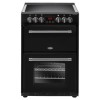 Belling 444444711 Farmhouse 60E 60cm Double Oven Electric Cooker With Ceramic Hob - Black