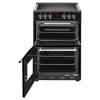 Belling 444444711 Farmhouse 60E 60cm Double Oven Electric Cooker With Ceramic Hob - Black