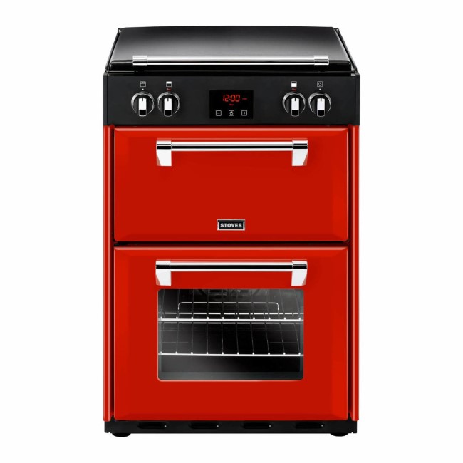 Stoves Richmond 600EI 60cm Double Oven Electric Induction Cooker - Red